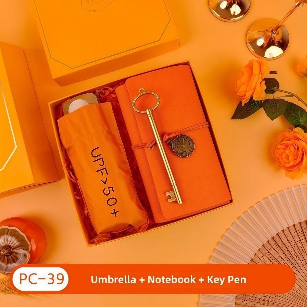 3IN1 Souvenir Gift Set Stylish Design with Paper Bag Practical Gift Sets Luxury Fan/Towel/Cup Gift Box Set Personalized Gifts