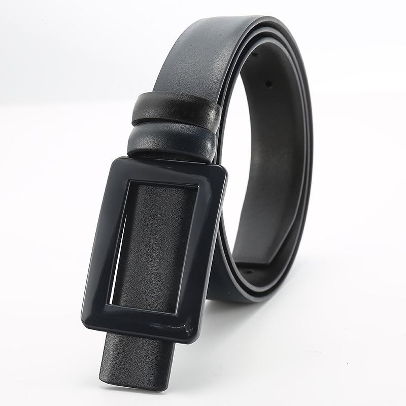 Women'S Belt New Versatile Thin Belt Skirt Dress Decoration Fashion Smooth Buckle Women'S Belt Women