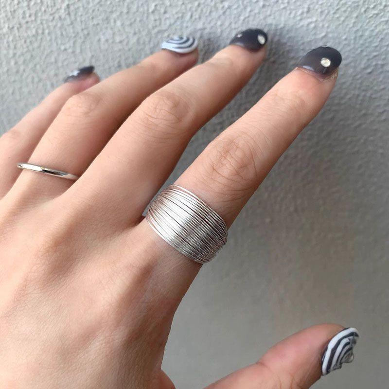 European and American Multi-layer Twisted Open Ring - Trendy Street Style Accessory for Girls