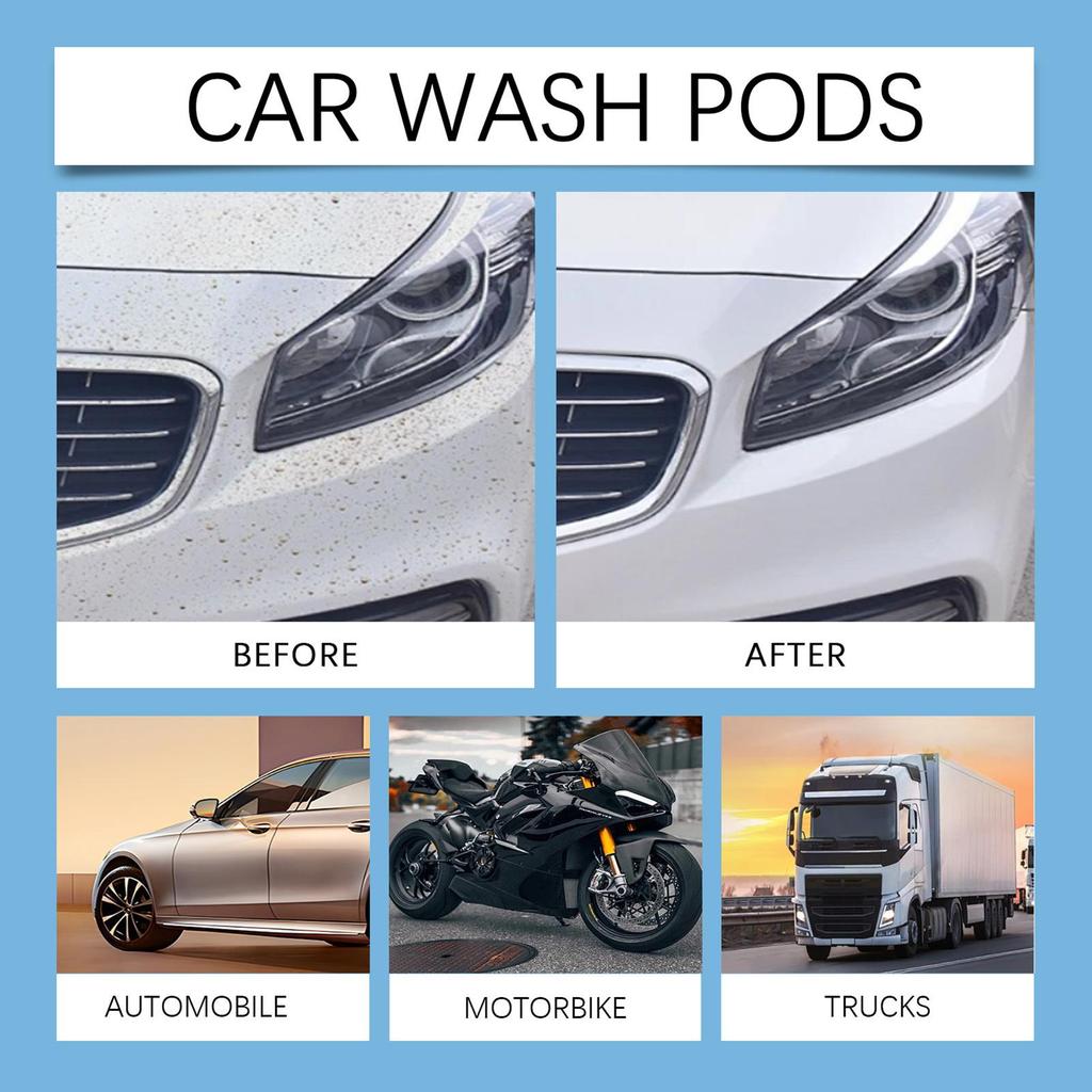 Car Wash Soap 100ml Highly Concentrated Paint Coating Car Cleaning Shampoo For Truck Suv Rv Vehicle Automotive Interior