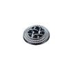 10Pcs Round Shirt Buttons High-End Exquisite Cashmere Coat Sweater Cardigan Clothes Silver Buttons