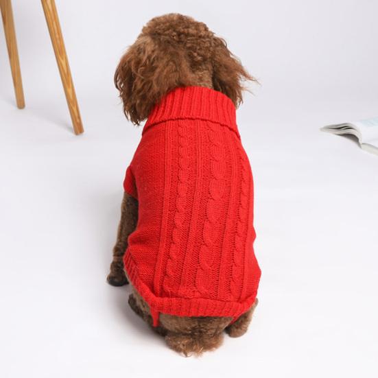 Evcil Hayvan Giysileri Esnek Tek Renk Alerji Önleyici Solmaya Dirençli Kolay Giyilen Sıcak Tutma Polyester Köpek