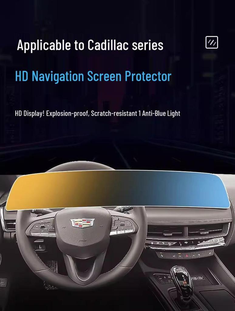 Cadillac CT5 Center Console Screen Protector for Navigation Dashboard