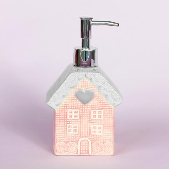 Hand Sanitizer Bottle House Shape Design Compact Portable Empty Shower