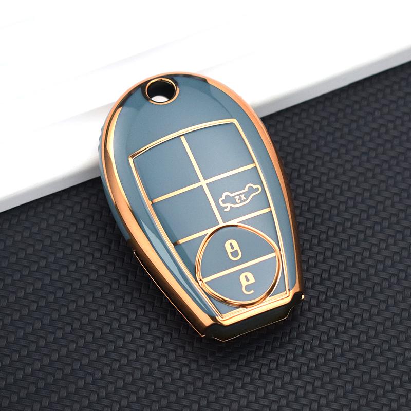 Shell Fob Holder For Jeep Grand Cherokee For Dodge Caravan For Chrysler Grand Voyager 300 C Tpu Car Key Holder Cover Protector