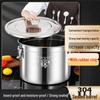 30L 304 Stainless Steel Food Storage Container with Airtight Seal