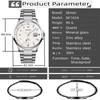 Skmei Luxury Steel Strap Mens Bracelet Watches with Date Alloy Case Mineral Glass Dial Analog Display Quartz Waterproof Watch