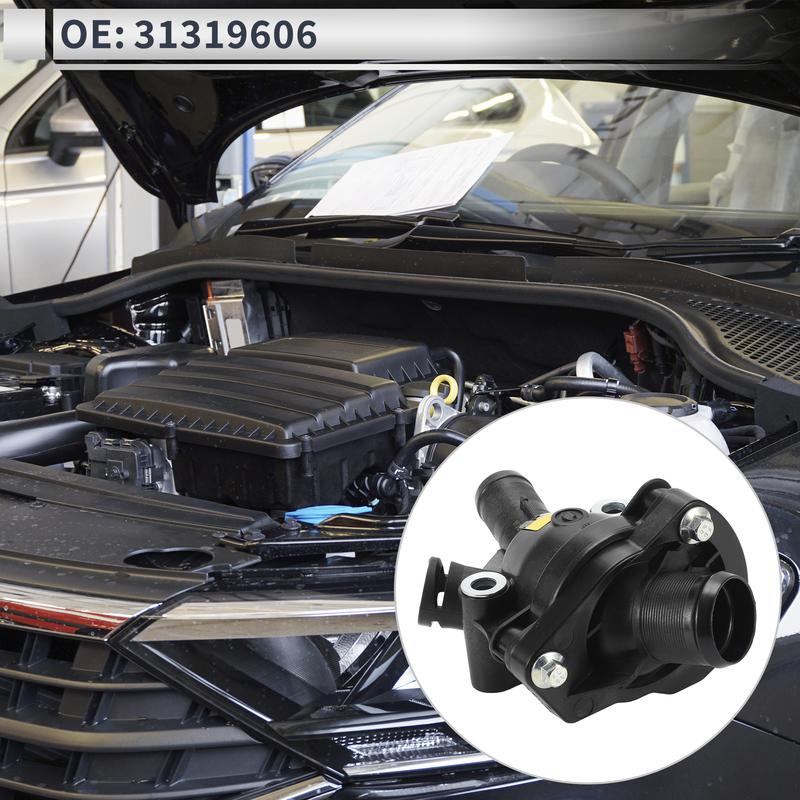 X Autohaux Engine Coolant Thermostat Housing Assembly for Volvo C70 2006-2013 new