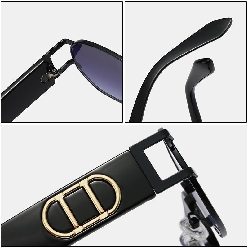 Fashion Brand Luxury Designer Sunglasses Women Men Vintage Steampunk Letter Shades Glasses Elegant Cute Party Sunglasses