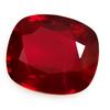 Natural Red Ruby Loose Gemstone 15 ct Flawless Cushion Cut for Jewelry Making and Gem Collections