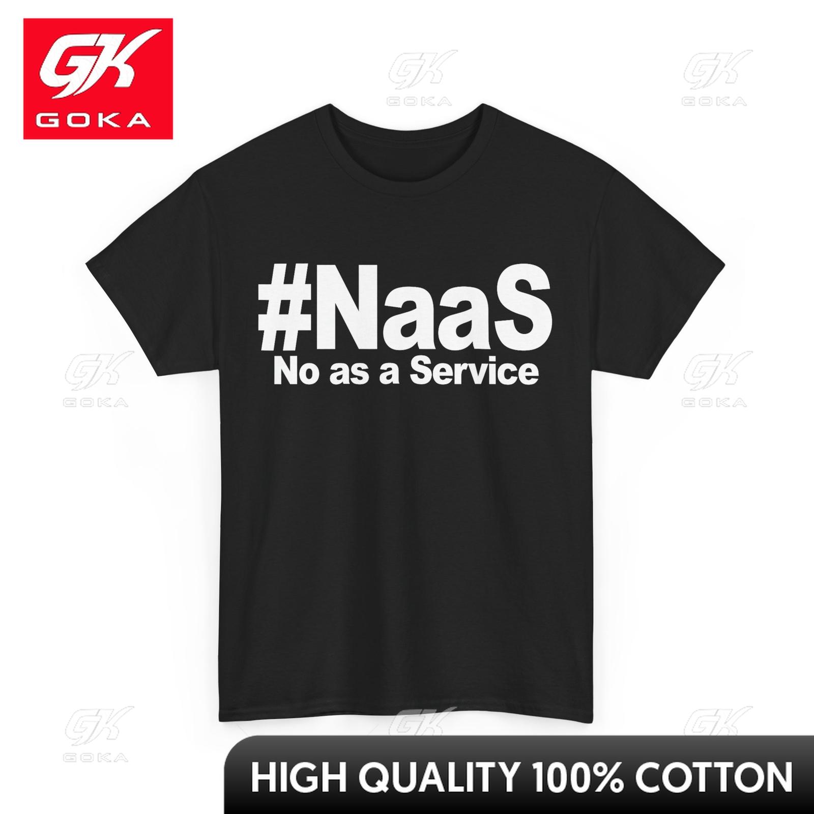 As A Service Shirt Funny No As A Service TShirt Neck Novelty Print Comical Weekend Outfit T Shirt Cotton Fabric Lightweight S
