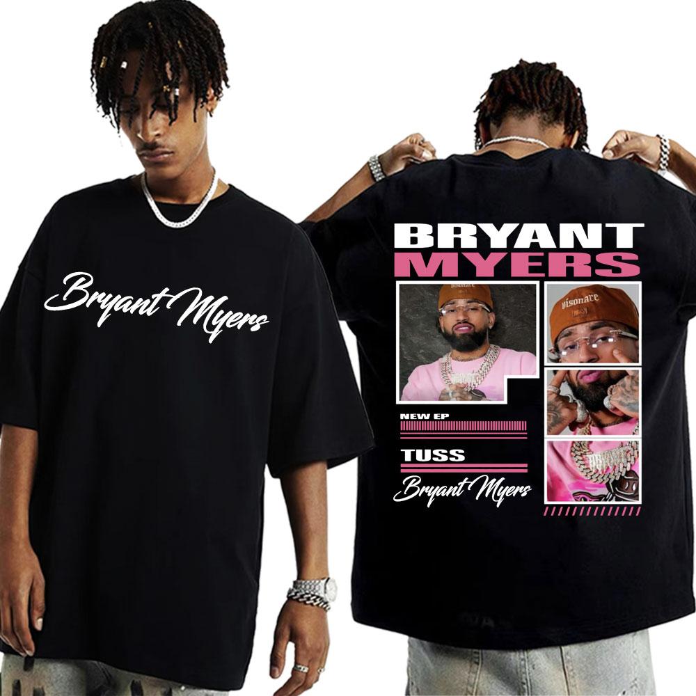 2025 Rappert Myers Tour Graphic T-Shirt Men's Hip Hop Harajuku Style Fashion Trend Casual 100% Pure Cotton Printed T-shirt Y2k