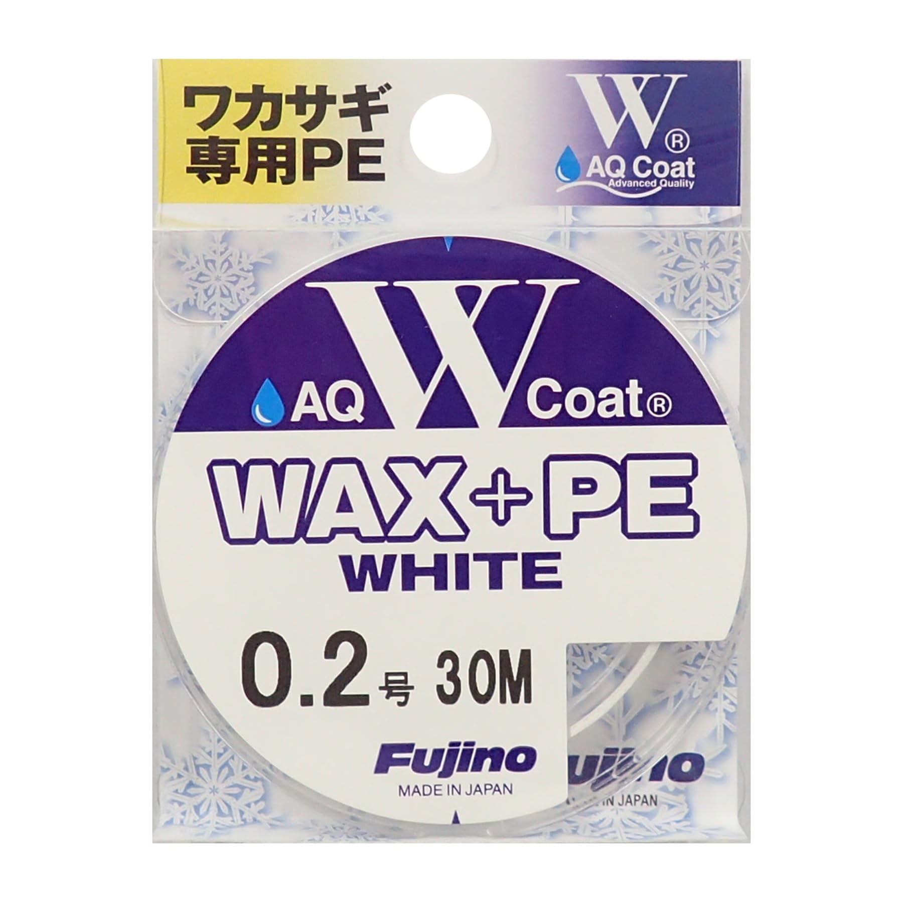 Fujino Двойное покрытие WAX+PE, 0,2/30 м, Белый, W-40 белый