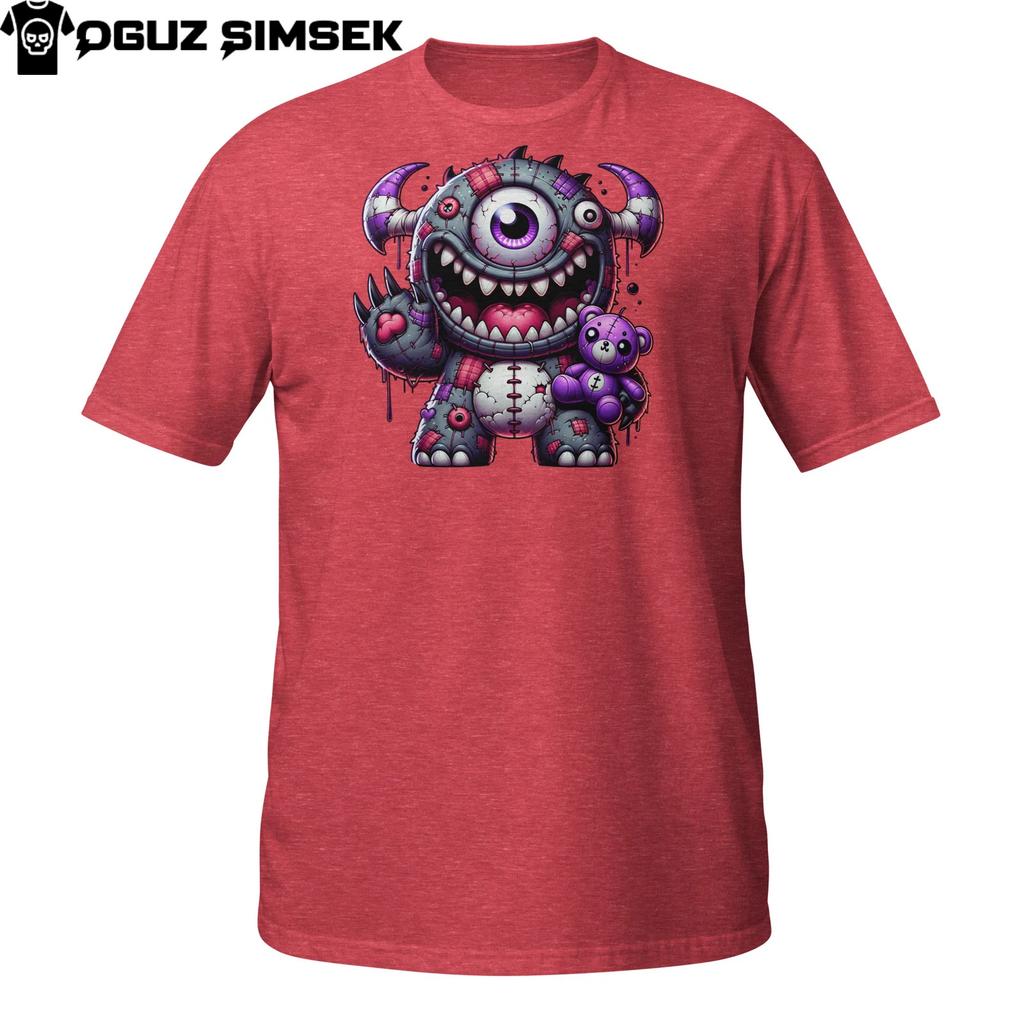 Creepy Cyclops Monster T-Shirt Mens Womens Tees Top | Dripping Plush Toy Design With Teddy Bear