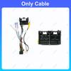 Car 16 pin Audio Wiring Harness With Canbus Box For Ford Fiesta Ecosport Focus Edge RANGER Mondeo Taurus Kuga Transit Figo