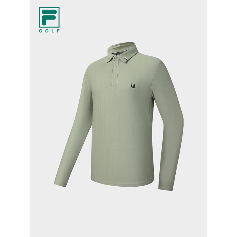 FILA Men s 2026 Spring Knit Long-Sleeve Golf Polo Shirt L