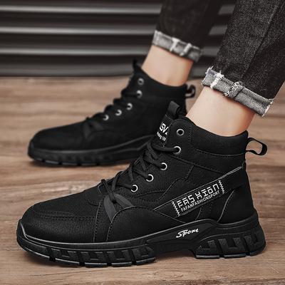 Nouvelle mode automne et hiver hommes bottes hautes Martin étudiants hommes garçons tendance chaussures de travail à semelle souple protection du travail baskets Martin