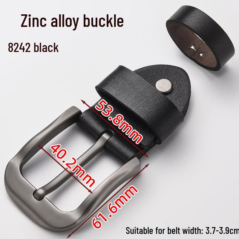 Men's Genuine Leather Pin Buckle Waistband Accessory