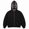 Halloween Cosplay Face Printed Long Sleeve Hoodie Men's and Women's Fashionable Casual Sports Top