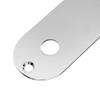 Musiclily Pro 32mm Steel Control Plate for Telecaster with Narrow Pothole and Switch Angle Type for Tele TL Electric Chrome Guitar,