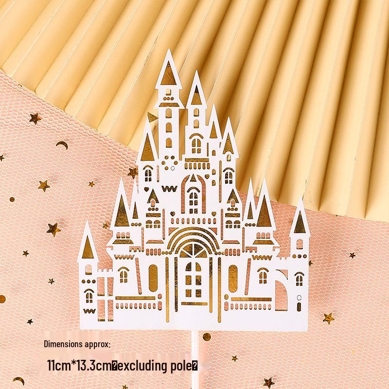 Pink & Gold Royal Birthday Cake Topper Set