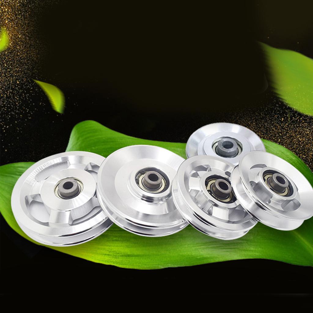 Aluminium Fitness Bearing Pulley Wheel Universals Pulley Wheel Fitness Gym Equipment Replacement Part Easy To Use