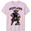 T-shirt Unisex Scozzese Mucca delle Highlands Fan della Scozia Maglietta Grafica da Rugby