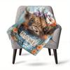 Highland Cow With Flowers Home Customization Blankets Comfortable Soft Lightweight Allseason Multipurpose Blanket For Picnics Sofas Offices Beds