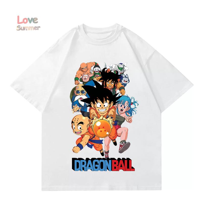 

kids t shirts 4 to14 years Dragon Ball print 2026 new Summer Short Sleeve boys T-Shirt cotton 130