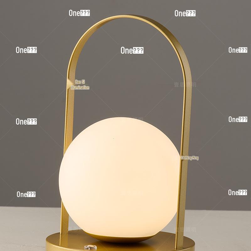 Red Long-Burning LED Lantern - USB Rechargeable Night Light for Wedding, Christmas, or Gift