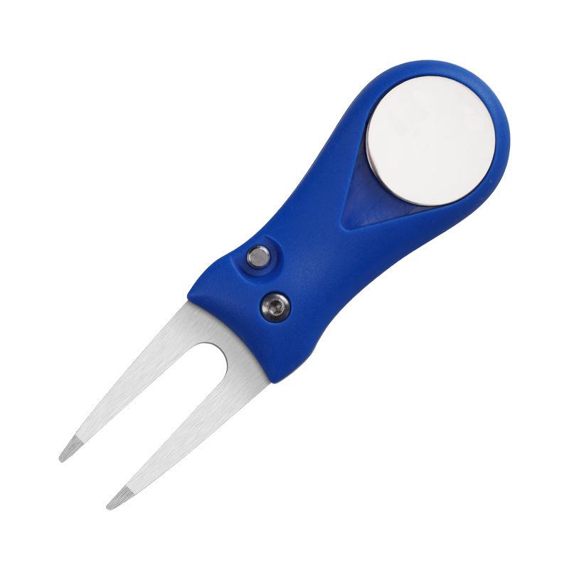 Compact Folding Mini Golf Divot Repair Tool with Logo Support