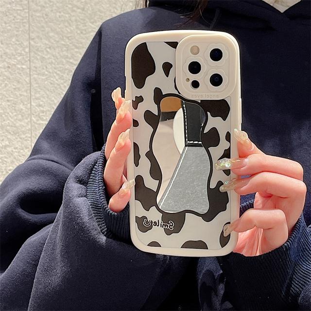 

Корейский защитный чехол для телефона с эстетическим облаком, зеркалом и цветком для Iphone 13 12 11 Pro Xs Max X Xr 7 8 Plus, мягкая задняя крышка For iPhone 13