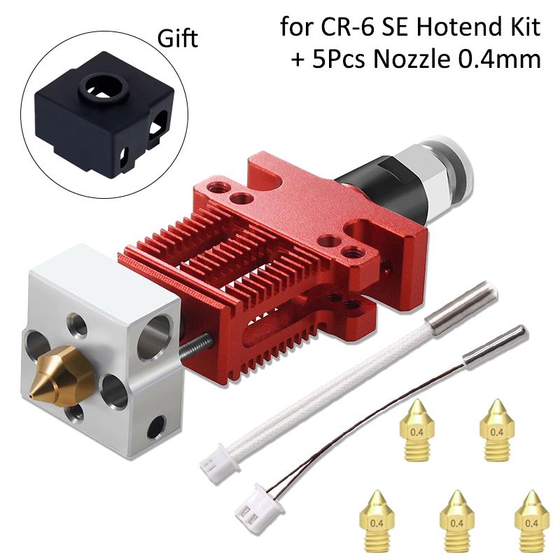 3D-skriverdeler CR6 SE J-hode Montert skrivehode Hot End Hotend-sett Helt metall Ekstrudering Ekstruder for Ender 3 CR5 PRO CR6 SE