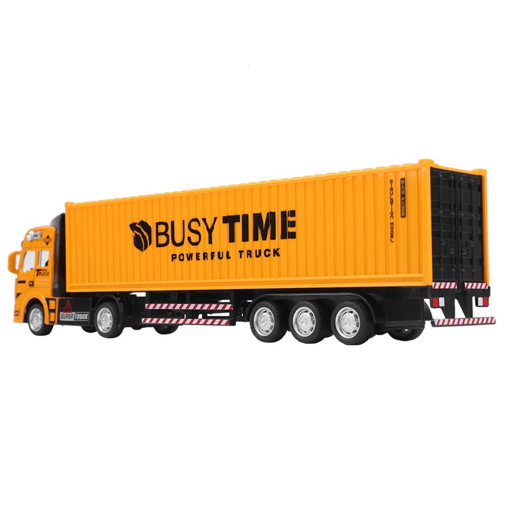 1: 48 Alloy Container Truck Model Toy Highly Simulation Children Car Toys VehicleYellow Container