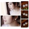 Women Stylish Pure White Flower Ear Stud