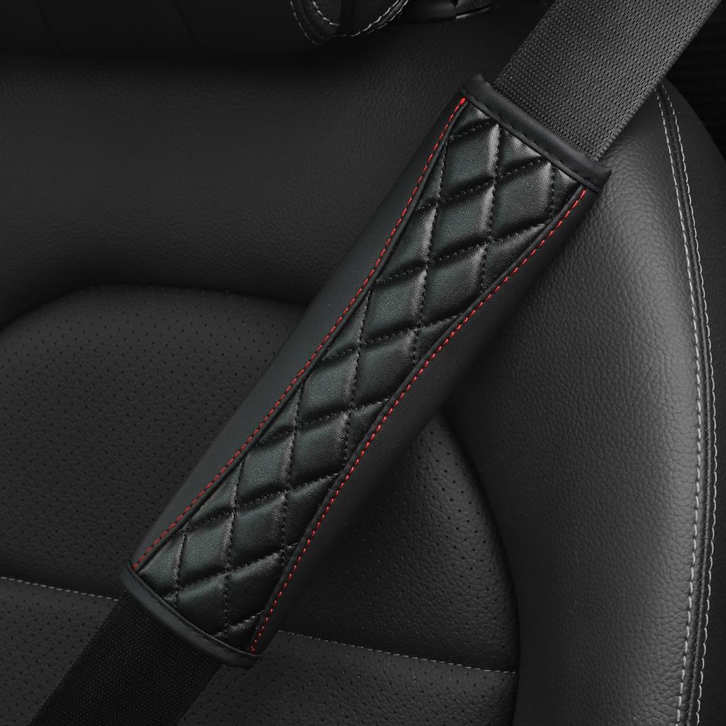 1 Three-dimensional Embroidered Faux Sheepskin Car Supplies Seat Belt Shoulder Cover Comfortable Anti-tightening Safety Belt