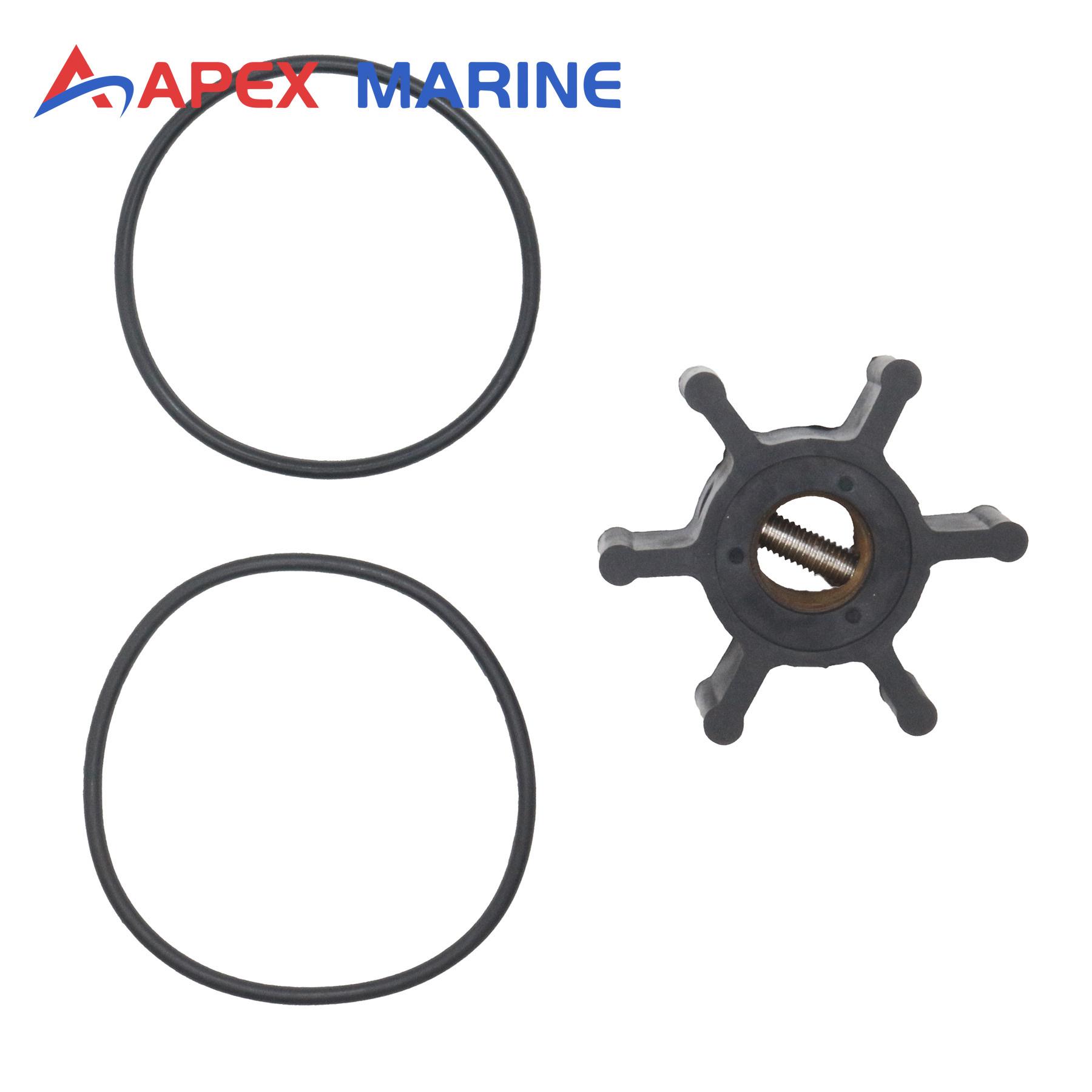 Impeller with O-ring Maintenance Set for Yanmar Marine Engine Sea Water Pump 128377-42500 128397-42500 and Johnson Pump 10-24509 128377-42500