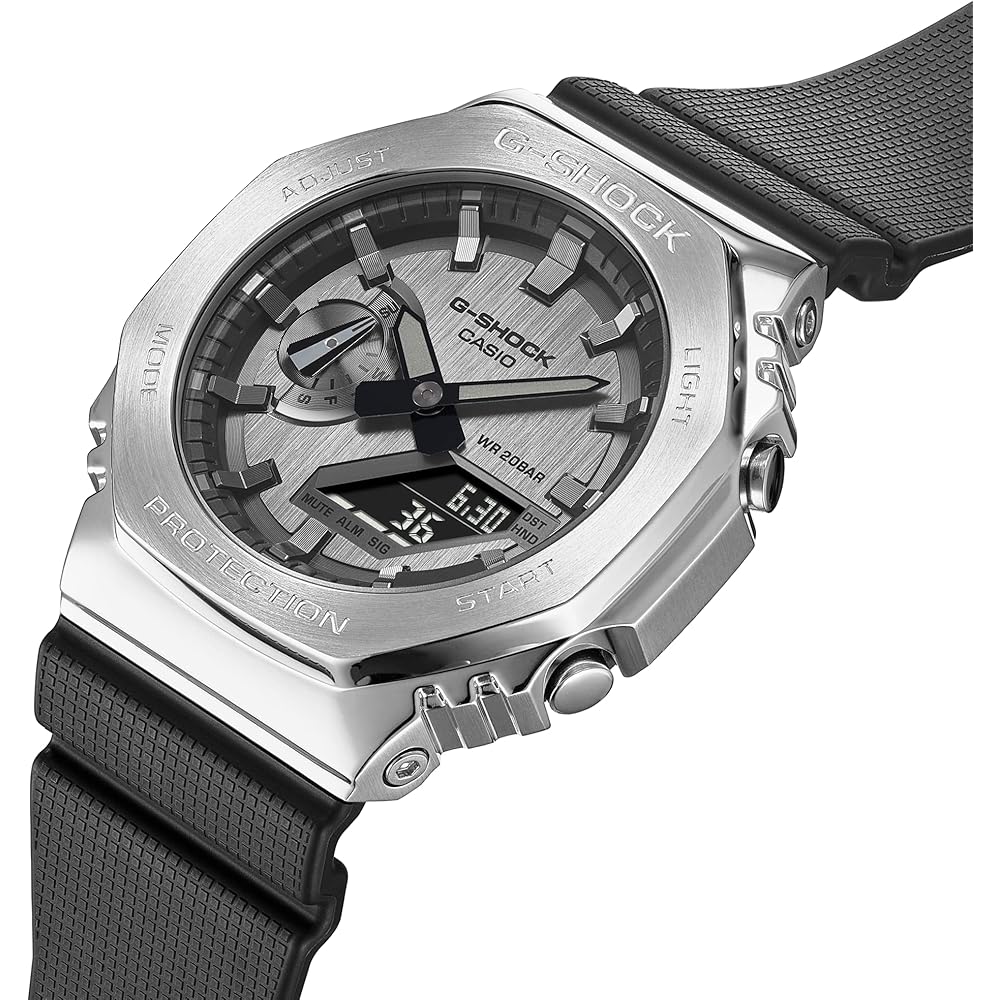 Casio G-Shock GM-2100-1A Analog-Digital Watch Black Resin Band Water Resistant