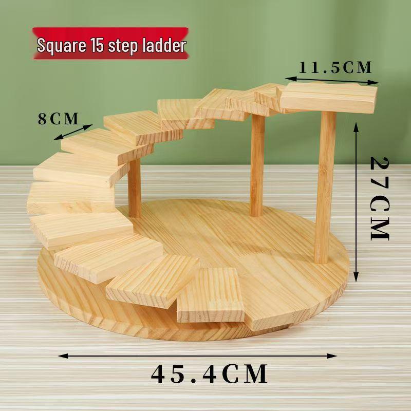 Artistic Wooden Tiered Platter for Sushi, Barbecue, and Hot Pot - Creative Restaurant Tableware Dish Plates