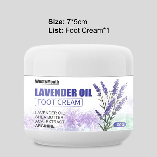 100g Pedicure Gel Easy To Use Nourishing Plant Extracts Lavender Oil Foot Cream for Beauty