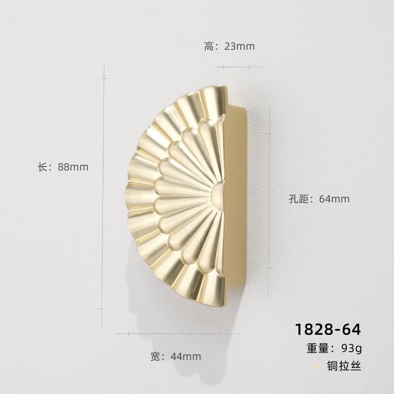 High-End Licht Luxus, Antikbronze Farbe, Halbkreisförmiger Griff, Schrank Schublade, Schranktürgriff, Französisch, Retro Gold, Kleiner Griff