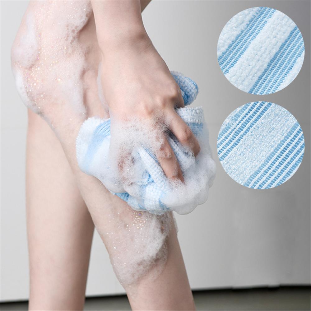 Langlebige Massage Körperöl Körperreinigung Rückenbürste Peeling Badetuch Waschlappen Duschbürste