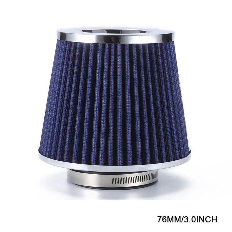 High Flow Intake Kit Cone Air Filter Adapter Cold Car Filters Racing 3" 3.5 4inch Sport System Performance Box 76MM 89MM 101MM