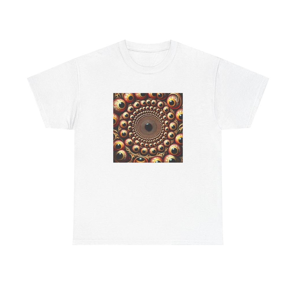 Unisex Adult T Shirt Fractal Pattern Eyes within Eyes