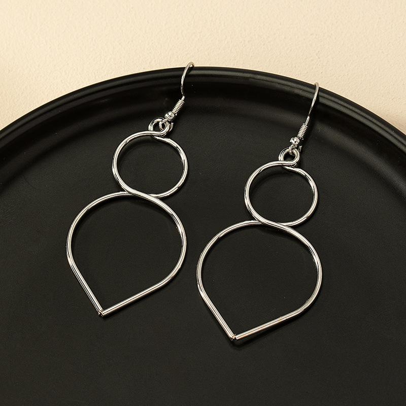 Korean Style Infinity Symbol Stud Earrings for Women