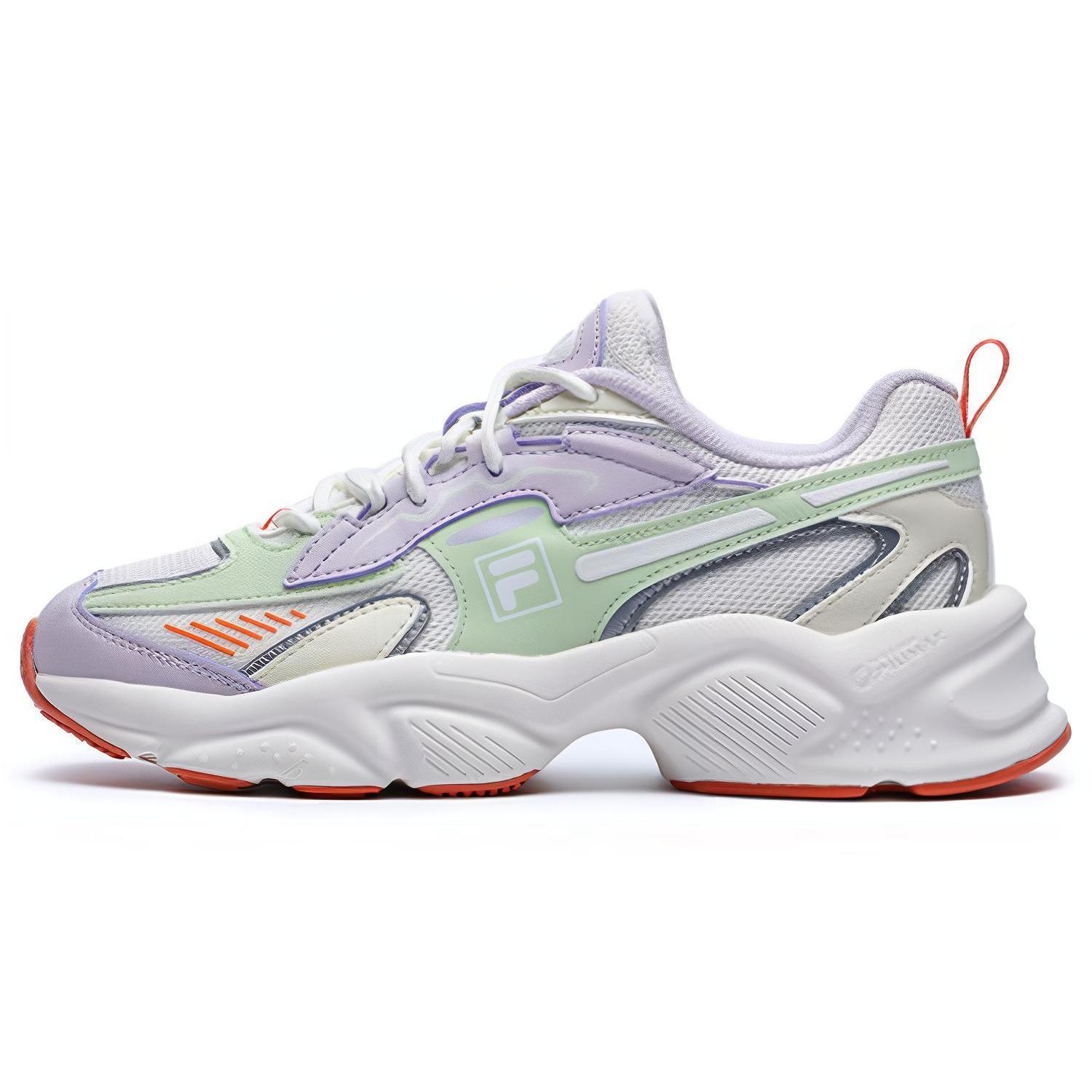 FILA Wings Sneakers  White Green Lilac  Women s F12W226118FWS 36.5