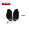 Real Carbon Fiber Side Mirror Add On Cover Caps For INFINITI Q50 Q70 2014+