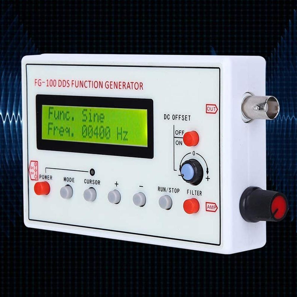 FG100 DDS Signal Generator 1Hz 500KHz Frequency Range Essential Tool for Circuit Debugging and Audio Testing