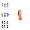 Disney Encanto PVC Panenky Figurky do sbírky Pro děti Sada 6 Hračky Postaviček z rodiny Madrigalových s doplňky