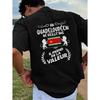 Guadeloupe Flag T-Shirt with French Creole Pride Slogan & Lion Back Print - Cultural Heritage Crew Neck Short Sleeve Shirt Suitable for Casual Wear,